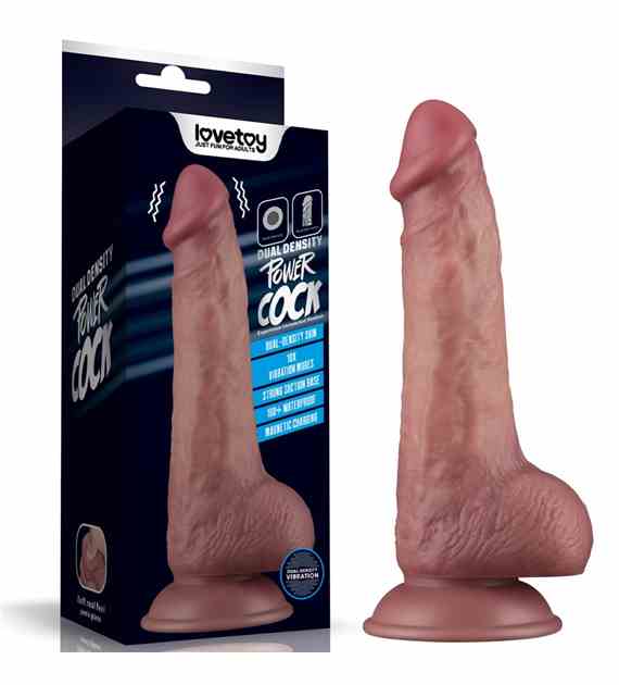 WIBRATOR 8.5'' VIBRATING DUAL DENSITY POWER COCK