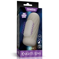 KNIGHTS RING VIBRATING DUAL PURPOSE SLEEVE-SPIRAL
