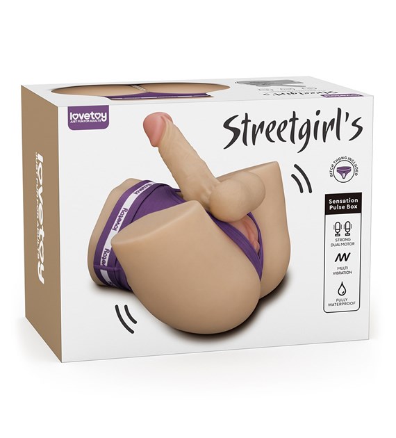 REALISTYCZNE TUŁOWIE MASTURBATOR STREETGIRL'S DUAL MOTOR SENSATION PULSE WITH DILDO