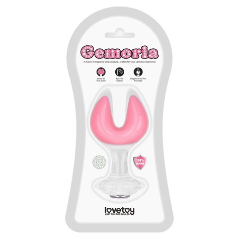 KOREK ANALNY GEMORIA SILICONE BUTT PLUG (GLOW-IN-THE-DARK)