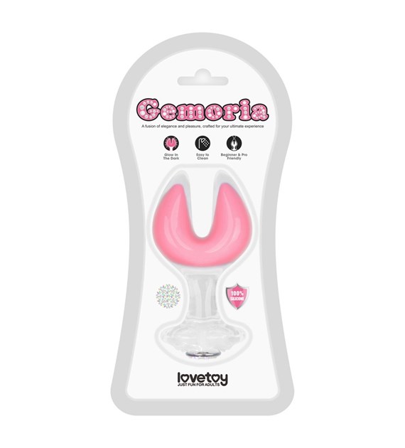 KOREK ANALNY GEMORIA SILICONE BUTT PLUG (GLOW-IN-THE-DARK)