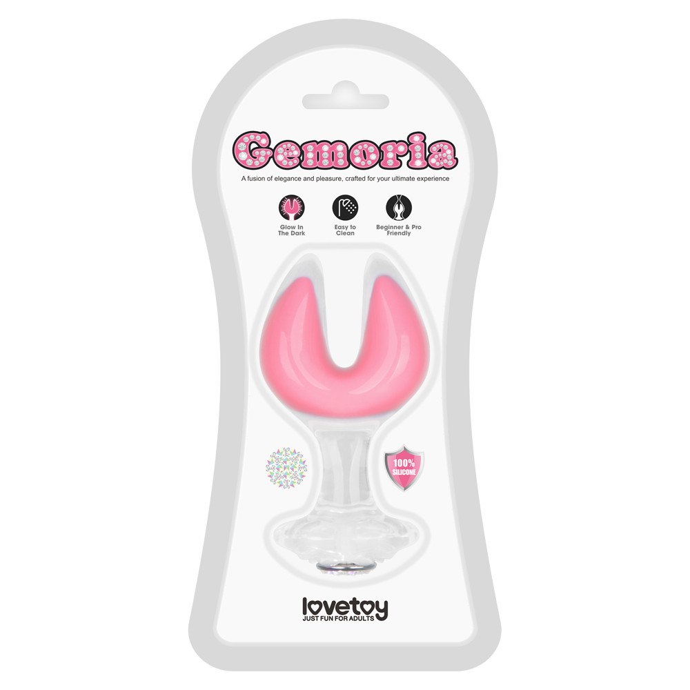 KOREK ANALNY GEMORIA SILICONE BUTT PLUG (GLOW-IN-THE-DARK)