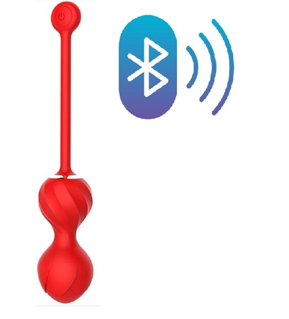 KULKI VAGINAL BALLS REDDISH BLUETOOTH 22 CM GUILTY TOYS