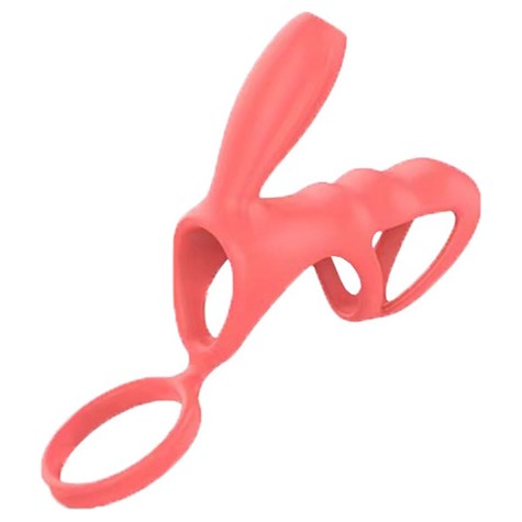 DOUBLE PENIS RING WITH VIBRATION