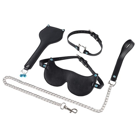 BDSM LADY CAT RHINESTONE 3 PIECES JGF TOYS