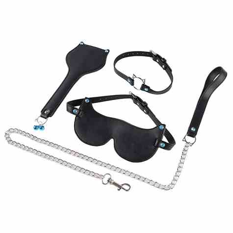 ZESTAW BDSM LADY CAT RHINESTONE 3 PIECES JGF TOYS