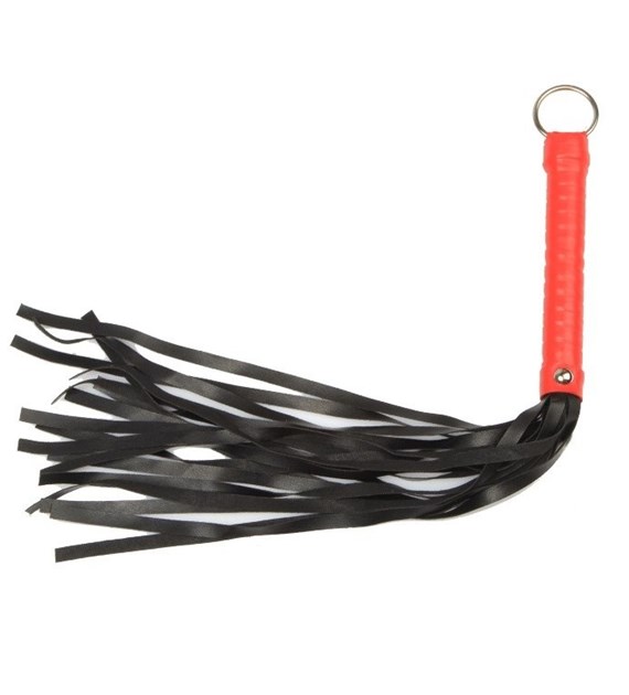 WHIP WITH RING BLACK/RED 49 CM