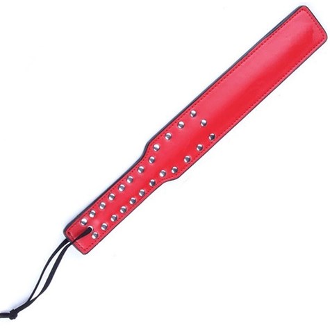 PADDLE WITH METAL CAPS BLACK/RED