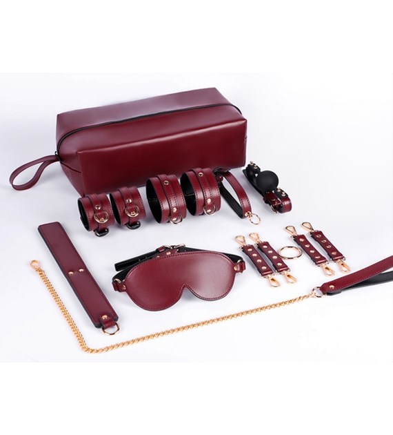ZESTAW BDSM MIDNIGHT PLAY SET 6 PIECES WITH STORAGE BAG