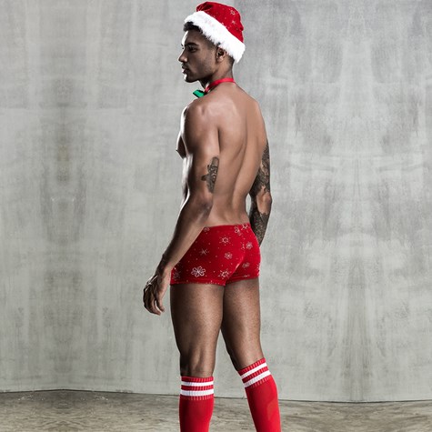 CHRISTMAS LOOK COSTUME 4-PIECE S/M