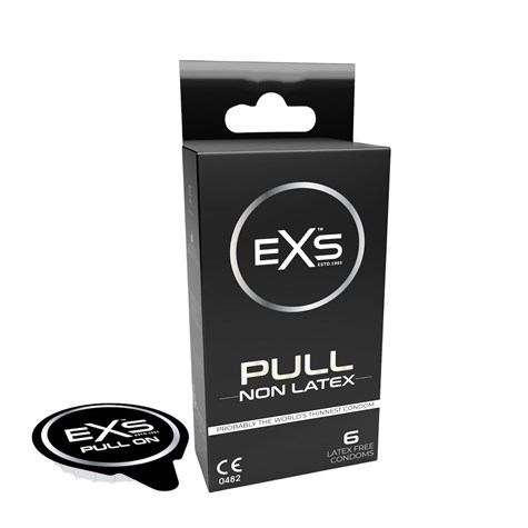 CONDOMS 6 PCS EXS PULL NON-LATEX