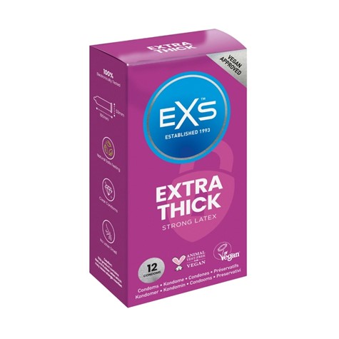 CONDOMS 12 PCS EXS EXTRA THICK