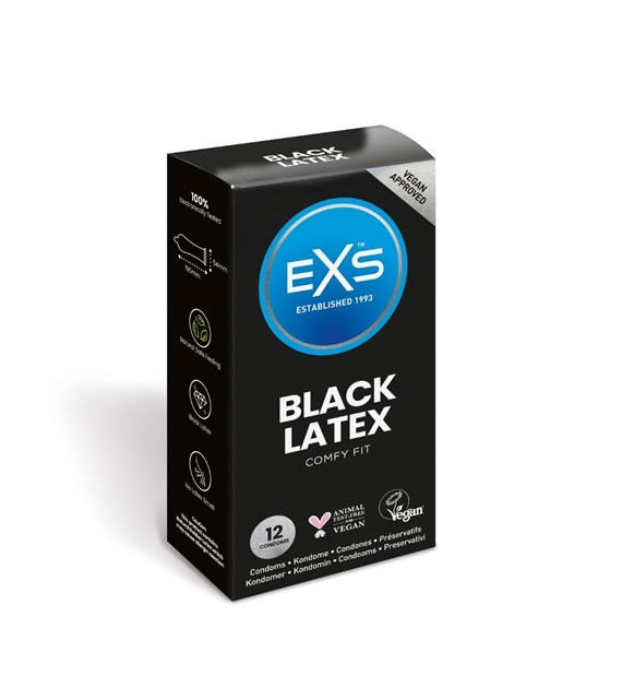 PREZERWATYWY 12 SZT. EXS BLACK LATEX