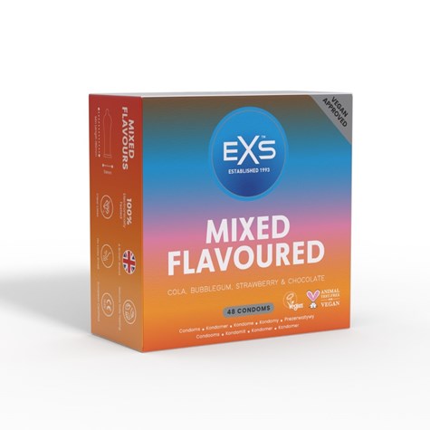 CONDOMS 48 PCS EXS MIX FLAVOURED