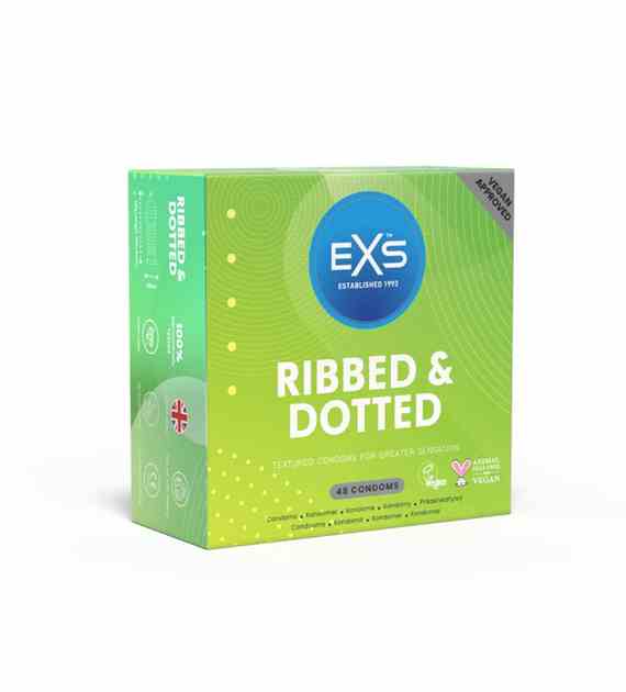 PREZERWATYWY 48 SZT. EXS RIBBED AND DOTTED