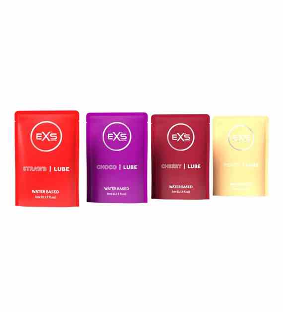 ZESTAW TESTERÓW 100 SZT. EXS FLAVOURED LUBE SACHETS 5ML