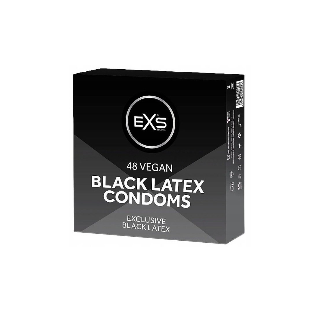 PREZERWATYWY 48 SZT. EXS BLACK LATEX CONDOMS - 3