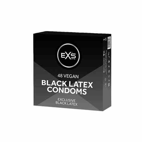 PREZERWATYWY 48 SZT. EXS BLACK LATEX CONDOMS
