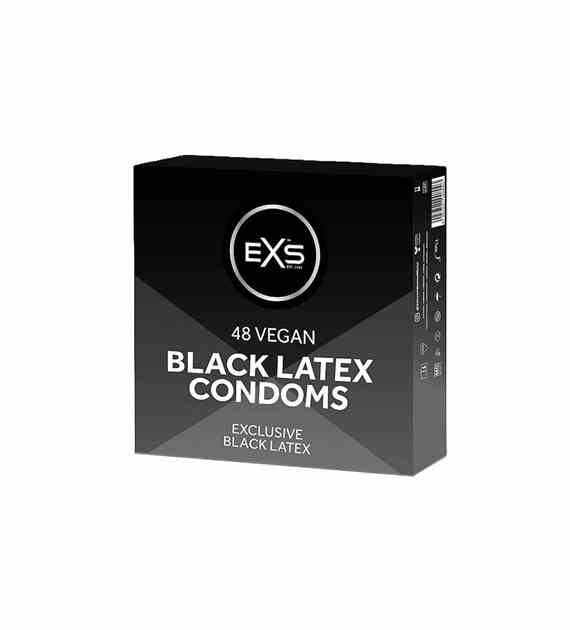 PREZERWATYWY 48 SZT. EXS BLACK LATEX CONDOMS