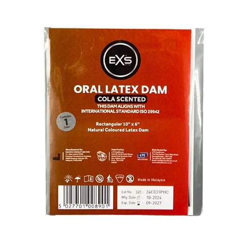 PREZERWATYWY DO SEKSU ORALNEGO EXS ORAL DAM COLA SCENT