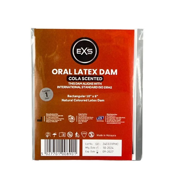 PREZERWATYWY DO SEKSU ORALNEGO EXS ORAL DAM COLA SCENT