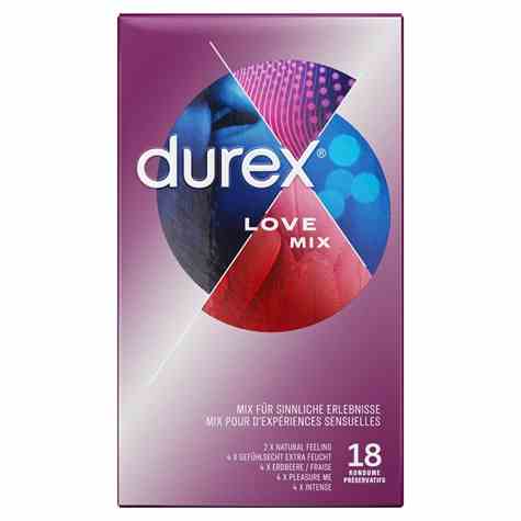 PREZERWATYWY DUREX LOVE MIX PACK 18 SET