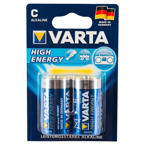 2 VARTA C BATTERIES