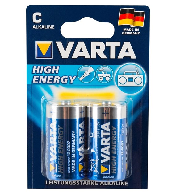 2 VARTA C BATTERIES