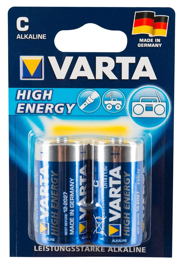 2 VARTA C BATTERIES