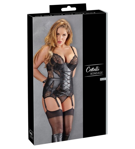 BASQUE AND BRIEFS COTTELLI BONDAGE 90D/XL