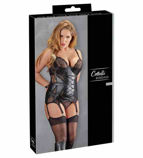BASQUE AND BRIEFS COTTELLI BONDAGE 90D/XL