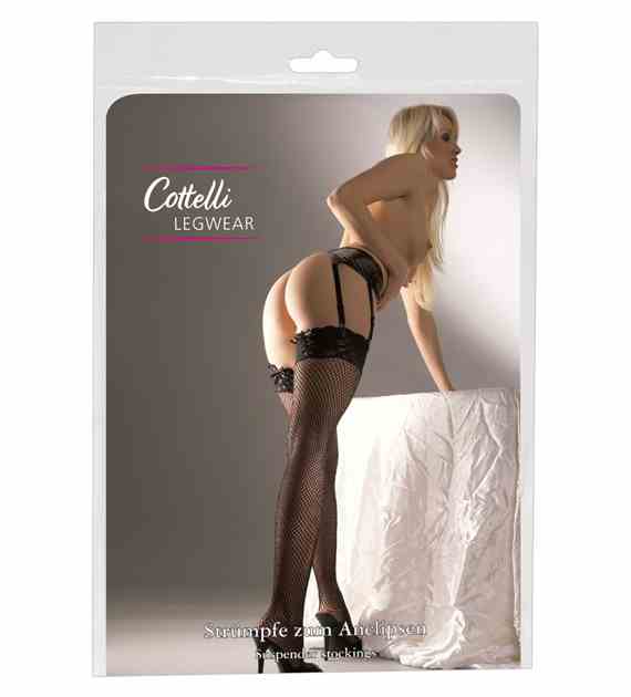 POŃCZOCHY NET STOCKINGS LACE M/L