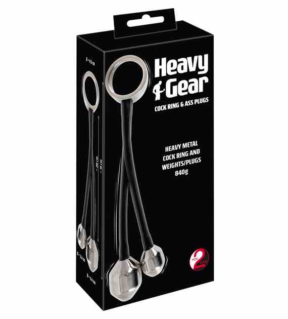 HEAVY GEAR COCK RING & ASS PLUGS