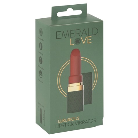 Luxurious Lipstick Vibrator Emerald Love