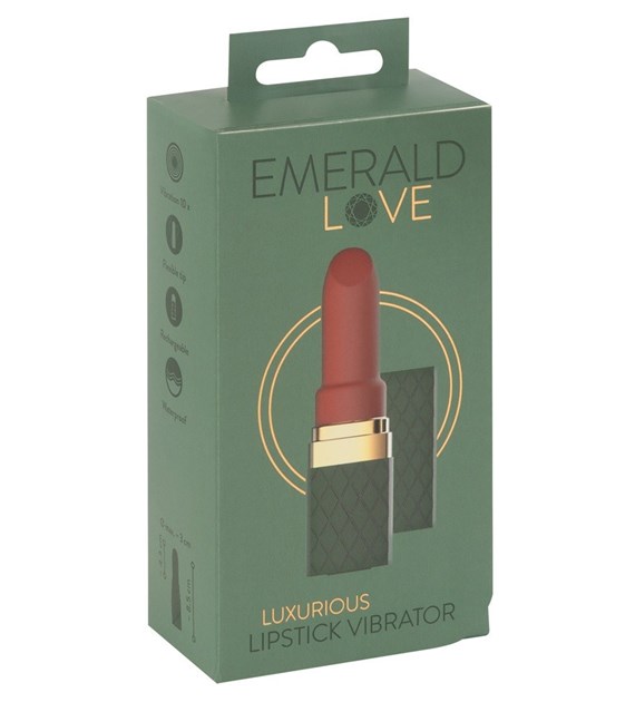 Luxurious Lipstick Vibrator Emerald Love
