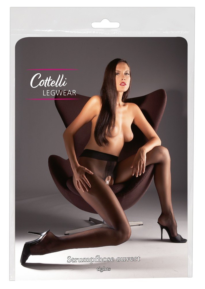 RAJSTOPY CROTCHLESS TIGHTS BLACK M
