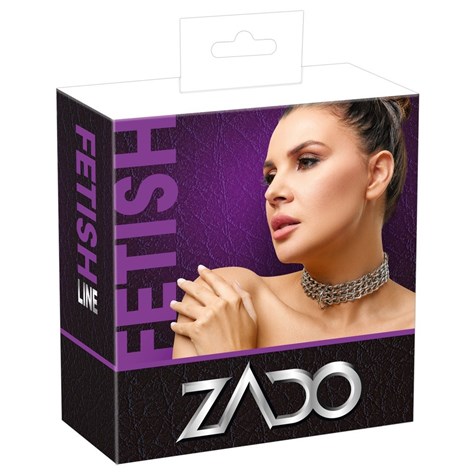 LEDER HALSFESSEL KETTE
