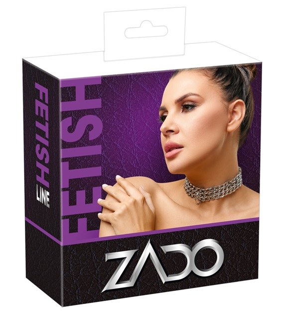 OBROŻA LEDER HALSFESSEL KETTE