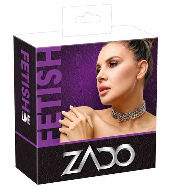 OBROŻA LEDER HALSFESSEL KETTE