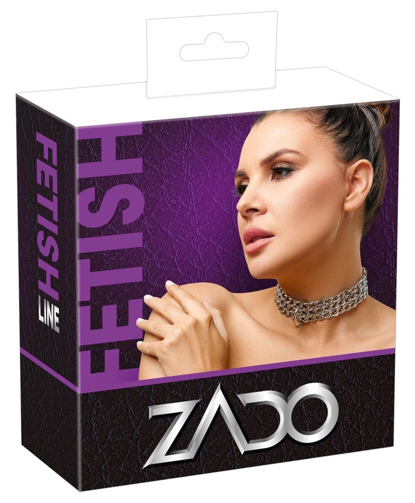 OBROŻA LEDER HALSFESSEL KETTE