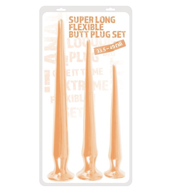 SUPER LONG FLEXIBLE BUTT PLUG SET