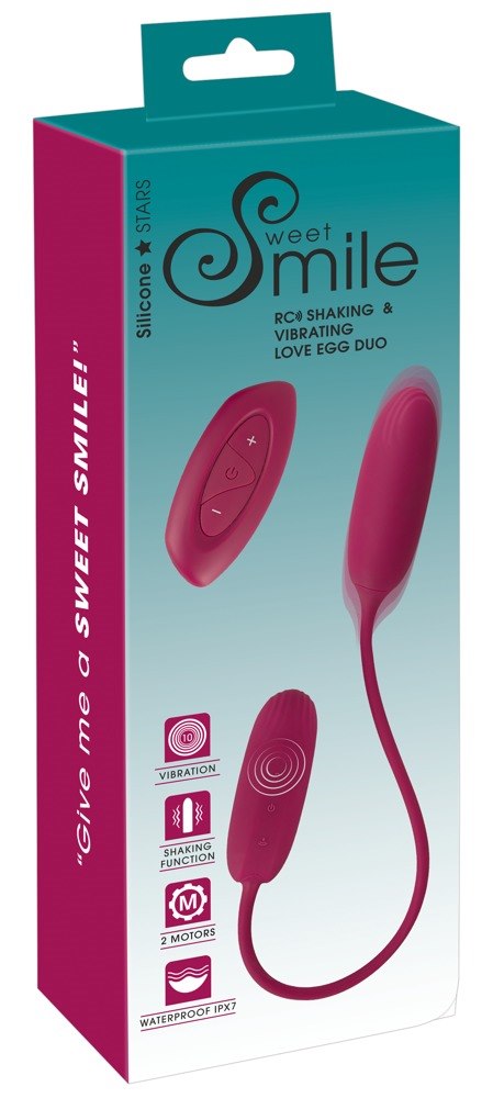 RC SHAKING & VIBRATING LOVE EGG DUO
