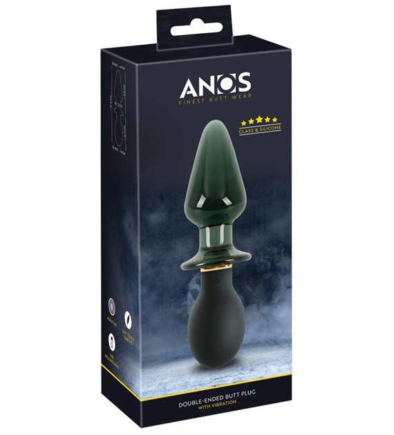 DOUBLE-ENDED BUTT PLUG WITH VIBRATION