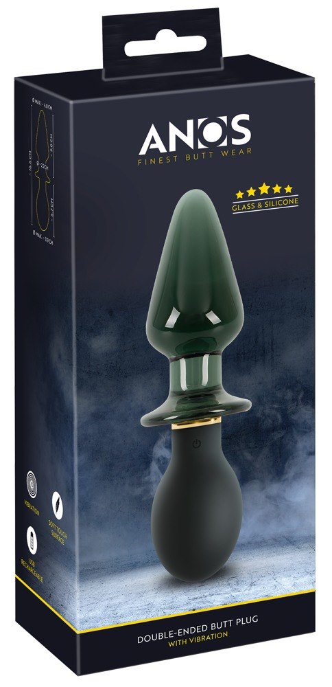 DOUBLE-ENDED BUTT PLUG WITH VIBRATION