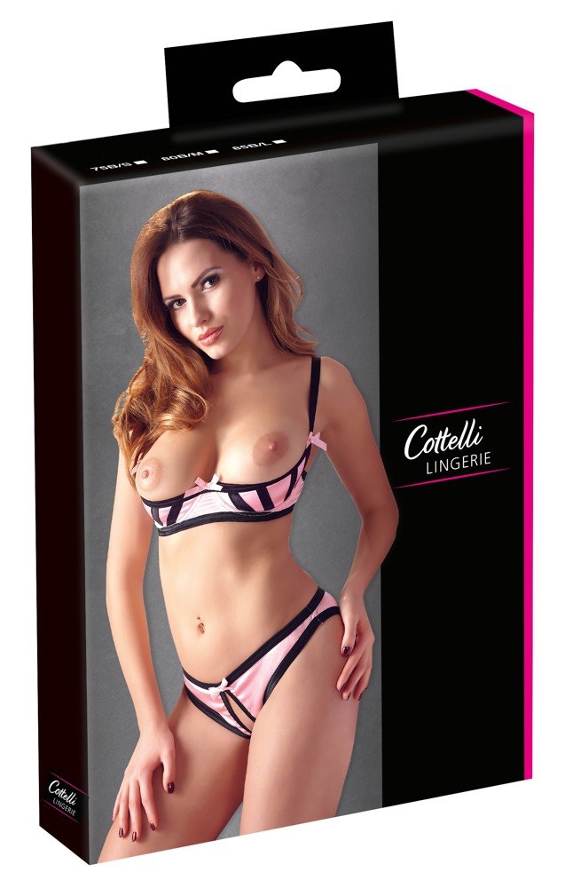 HALF-CUP BRA SET ROSE 85B/L