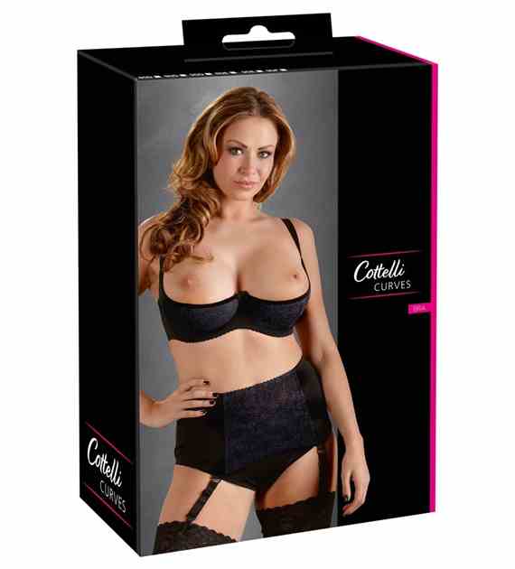 BIUSTONOSZ HALF-CUP BRA BLACK 85E