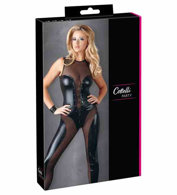 STRÓJ JUMPSUIT WETLOOK M