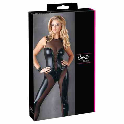 STRÓJ JUMPSUIT WETLOOK L