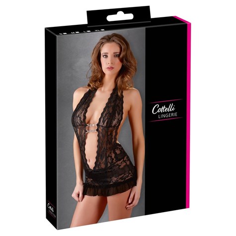 LACE DRESS BLACK S