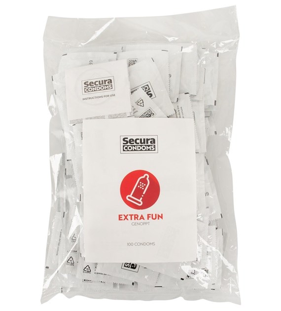 SECURA EXTRA FUN 100PCS BAG